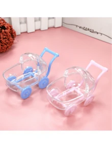 6pcs Creative Personalized Mini Carriage Wedding Candy Favor Boxes Party Favors Room Decor Bride Gifts Birthday Graduation Birthday Decorations Party Decorations Gift Bags - Multicolor - View 7
