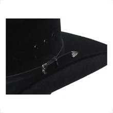 American Country Cowgirl Rodeo Cowboy HatPolyesterBlack - màu đen - Xem 3