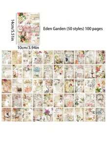 100 tờ giấy chất liệu retro, chủ đề buổi sáng và buổi tối của con người, chất liệu nền trang trí DIY cho lều ghép ảnh, giấy gói quà đa năng, quà tặng Ngày của Mẹ. - Nhiều màu - Xem 16