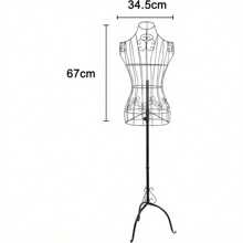 Youyijia Dressmaking Mannequin Female Mannequin Stand Adjust Height Tripod Dress Stand Mannequin Torso Body With Metal Wire Busts Stand For Clothing Display
