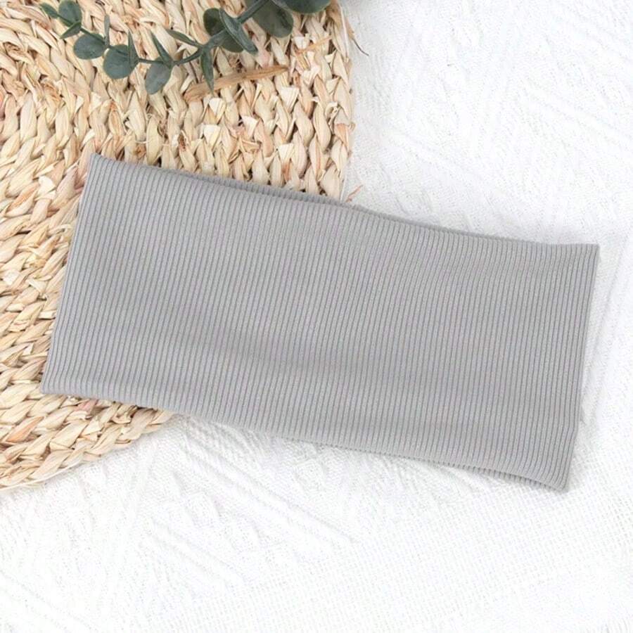 Bandas elásticas de unicolor para el cabello para mujeres y hombres, diadema para correr, fitness, deportes, yoga, accesorios de diadema para niñas