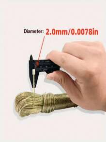 Outdoor Plastic Coated Steel Wire Rope, Suitable For Drying Clothes, Tent Rope, Dog Leash - Coffee Brown - View 4