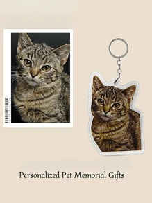 1 pezzo Portachiavi personalizzato, con immagine personalizzata di animale domestico, persona cara, celebrità o auto, realizzato in policarbonato (PC), adatto per tutte le stagioni, ottimo regalo per Natale, San Valentino, Capodanno cinese, forniture scolastiche, per adolescenti, studenti di scuola media, superiori, universitari, matricole, studenti del secondo anno, studenti di anno inferiore