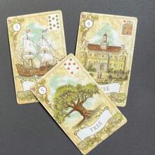 Old Style Lenormand Card, Fortune Telling Tarot Oracle Card Games,Divination Table Games,Family Party Entertainment Game - Multicolor - View 5