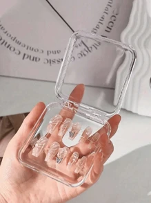 Juego de 2/4/6 cajas de almacenamiento y exhibición de arte de uñas, cajas de esmalte de uñas transparentes hechas a mano, cajas pequeñas para muestras de arte de uñas, cajas de empaque vacías para productos de uñas, bolsas, bolsas de maquillaje, tocador, viaje, bolsa de maquillaje, organizador, almacenamiento, organizador de maquillaje, bolsas de maquillaje, bolsa de aseo, organizador de escritorio, bolsa de cosméticos, bolsa de maquillaje, organizador de maquillaje, accesorios de tocador, bolsa de maquillaje, bolsas de maquillaje, joyero, bolsa, soporte para brochas de maquillaje, soporte para brochas, organizador de perfumes, bolsa, regalos para mujeres, regalos de Navidad, ideas de regalo para mujeres, decoración de habitación - transparente - Ver 3