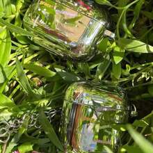 Slogan Colorful Dopamine Design Protective Case Cover Compatible With Apple Airpods Earphones, Anti-Scratch, Anti-Drop