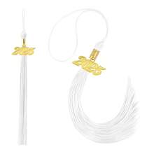 Nastrino da laurea 2025, nastrino per tocco da laureato, nastrino multicolore 2025 con ciondoli dorati con anno 2025 per decorazione tocco da laureato, accessori per festa di laurea - Multicolore - Visualizzare 13