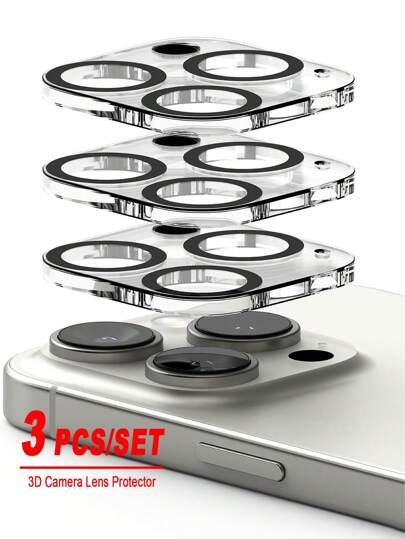 ZYONS 3PCS Camera Lens Glass [Multi-Layer Protection] Compatible With IPhone 17 Pro Max/17 Pro/17 Air/17, 16 Pro Max/16 Pro/16 Plus/16, 15 Pro Max/15 Pro/15 Plus/15, 14 Pro Max/14 Pro/14 Plus/14,13 Pro Max/13 Pro/13/13 Mini,12 Pro Max/12 Pro/12/12 Mini, 11 Pro Max/11 Pro/11 Series, Camera Lens Protector, Tempered Glass Cover, Night Shooting Anti Glare, 3D Stereoscopic, Protecting Camera