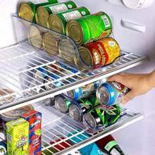 2 cái/1 cái Hũ đựng thực phẩm nhà bếp, Hộp đựng thực phẩm đựng lon nước ngọt cho tủ, tủ lạnh và tủ đông, đựng lon thực phẩm & súp, trong suốt - Trong sáng - Xem 5