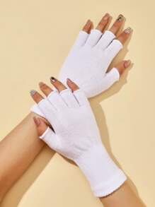 1 par de guantes sin dedos para mujer, guantes para conducir bicicleta/motocicleta