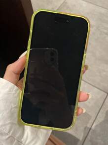 糖果色创意镜头手机壳适用于 16 15 14 13 12 11 Pro Max 16 ProMax 透明防震保险杠保护套防水防摔防刮 - 黃色 - 查看 3
