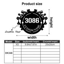 1pc Custom Vintage Metal Doorplate Decorative Art, Rural Street Nameplate Wall Decorations - Personalized Door Numbers And Text - Wall-Mounted Multifunctional Address Signs, House Numbers, Outdoor Address Signs, Farmhouse Door Art Gifts Birthday Graduation - Multicolor - View 31