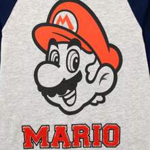Super Mario Long Sleeved Top | Official Mario Boys' T-Shirt | Kids Long Sleeve T-Shirts - Grey - View 5