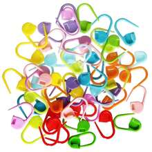 20pcs/80pcs/160pcs Mixed Color Knitting Crochet Stitch Markers Assorted Sewing Knitting Locking Needle Row Counter Markers DIY Craft Plastic Pins Weaving Stitch Holders - Color Mixing - View 5