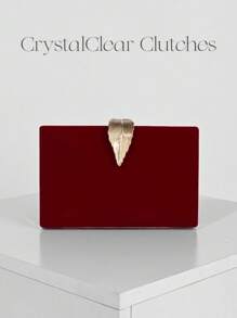 Sac de soirée en forme de boîte en velours à la mode pour femmes, sac à main de soirée de couleur abricot avec décoration boucle métallique feuille, sac de fête, sac de mariée avec chaîne