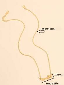 1pc Minimalist "MAMA" Letter Pendant Necklace, Mother's Day Gift