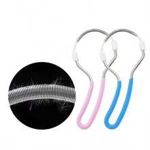 Facial Hair Remover Tool, Spring Loaded Face Threading Device For Removing Unwanted Facial Hair, Eyebrows, Lip Hair & Peach Fuzz - Random Color - View 1