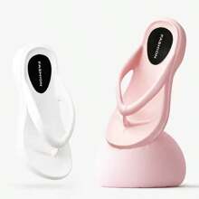 Damen Zehentrenner, Zehensandalen für den Strand, Keilabsatz Sommerschuhe, modische Damen Pantoletten