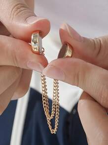 男女通用多功能磁性衣夹 强力头巾磁铁带链 磁性衣披肩夹 多功能衣夹 磁性衬衫配件 牢固固定围巾、头巾、裤子等织物 旅行必备配件 户外办公 返校旅行必需品 旅行配件 旅行必备品 海滩度假 暑假 学校配件 用品 返校用品