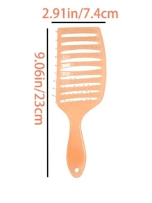 每个人都喜欢这款梳子，它具有可爱精致的镂空设计。它是完美的情人节礼物。它配有头皮按摩功能，可用于干发和湿发。它能有效梳理头发，使头发顺滑无结。其紧凑的尺寸确保了便携性，让您轻松随身携带。 - 彩色 - 查看 9