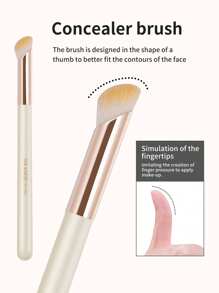 MAANGE 8pcs Makeup Tool Kit 3pcs Basic Makeup Brushes Set Foundation Concealer Details Brushes Soft Dense Fiber 2pcs Triangle Velvet Powder Puff 1pc Beauty Cosmetics Blending Sponge Egg 2pcs Mini Air Cushion Puff For Travel, Party Reapply Makeup - 杏色 - 查看 3