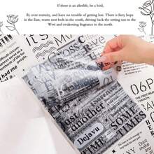 20pcs English Alphabet Scrapbooking Stickers, Versatile High-Quality PET Lettering Sticker Sheets For Journal, School Supplies,School Supplies,Back To School - Multicolor - View 4