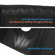 Breathable Knee Brace Patella Support Sports Protection Compression Sleeve Wrap Running Workout Fitness - Black - View 4