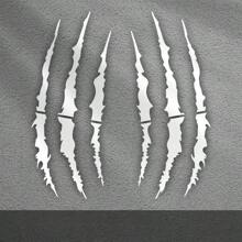Monster Claw Scratch Stickers For Motorcycle, Vinyl Decals For DIY Motocross Helmet Body For BMW KTM Kawasaki  SUZUKI , 2 Pcs.