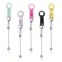 5/10PCS DIY Straw Bead Charm Set Includes Mini Lobster Clasps, Bead Rods, And Straw Decoration Accessories. Perfect For Creating Custom Jewelry, Cup, And Straw Decorations. A Portable DIY Kit For Crafting Beautiful Beads And Pendants, Ideal For Desktop Ornaments, Party Favors, Or Back-To-School Gifts. - Multicolor - View 3