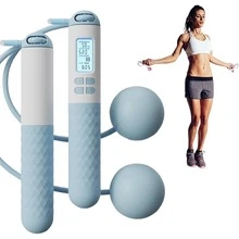 Smart Jump Rope, Jump Rope Counter For Training, Indoor And Outdoor Dual Use Jump Rope, Lightweight And Adjustable, Smart Jump Rope For Exercise And Weight Loss - Blue - View 1