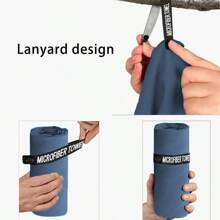 1 Pc Portable Sweat-Absorbing And Comfortable Towel, Fitness And Running Sweat Wipe Towel, Extended Yoga Towel, Sand-Proof And Quick-Drying Beach Towel, Which Can Wrap The Whole Body, Good Friends For Camping, Traveling, And Outdoors