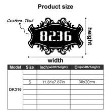 1pc Custom Vintage Metal Doorplate Decorative Art, Rural Street Nameplate Wall Decorations - Personalized Door Numbers And Text - Wall-Mounted Multifunctional Address Signs, House Numbers, Outdoor Address Signs, Farmhouse Door Art Gifts Birthday Graduation - Multicolor - View 60