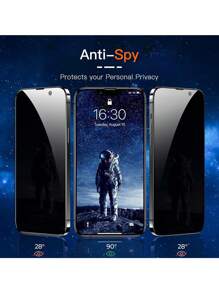 Yezodawee Anti-Spy HD Tempered-Glass Privacy Screen ProtectorCompatible With IPhone 4pcs Privacy Screen Protector Compatible With IPhone 14/IPhone 13/13 Pro (6.1 Inch) Tempered Glass, Anti Scratch, Bubble Free Ultra-Responsive Screen Protector For Compatible With Apple IPhone 16 Pro Max/16 Pro/16 Plus/16/15/14/13 Mini/12/11/XR/Xs Max Series All IPhone Models Are Compatible(4pcs)