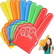 1pc 18-Inch (Approx. 46cm) Giant Foam Finger, DIY Blank Foam Glove Suitable For All Occasions Cheering, Sports Cheerleading Props, Party Atmosphere Decorations (Foamed Surface May Have Some Bubble Holes) - Multicolor - View 2
