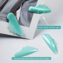 PERMANIA 4 pares de almohadillas para levantamiento de pestañas, protectores para levantamiento de pestañas, almohadillas para permanente de pestañas, suaves y maleables, largas, agarre rápido, súper elásticas, aptas para la mayoría de las longitudes de pestañas, fáciles de limpiar y reutilizables, autoadhesivas, sin pegamento, textura gelatinosa, aptas para salón y bricolaje. - Multicolor - Ver 6