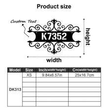 1pc Custom Vintage Metal Doorplate Decorative Art, Rural Street Nameplate Wall Decorations - Personalized Door Numbers And Text - Wall-Mounted Multifunctional Address Signs, House Numbers, Outdoor Address Signs, Farmhouse Door Art Gifts Birthday Graduation - Multicolor - View 29