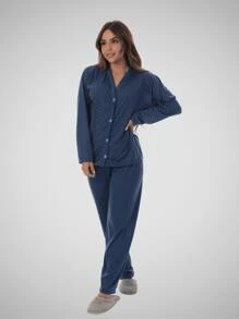 Women Pajama Sets - Coral Pink - View 6
