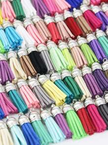 (20pcs/Pack) 4cm Retro British Style Tassels Keychain, Brooch, Clothing Decor, Bag Charm, Handmade DIY