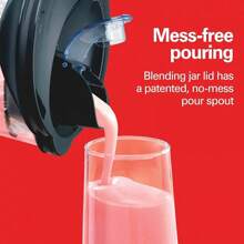 Hamilton Beach Power Blender For Shakes And Smoothies With 3-Cup Vegetable Chopper Mini Food Processor, 40oz Glass Jar, 12 Functions For Puree, Ice Crush, Black And Stainless Steel (58149) - 黑色 - 查看 6