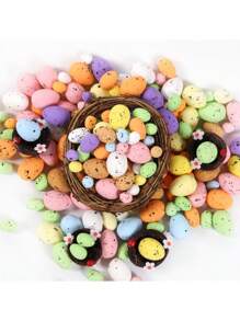 1 套/18 件，复活节经典彩色彩蛋礼品袋装饰，适合所有季节 DIY 户外装饰场景布置，自制花环手工艺品，完美的家居装饰，节日纪念品道具