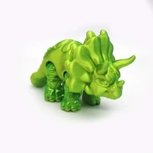 1pc 3D Printed Triceratops Figurine - Plastic Collection Display, Suitable For Home Decor, Holiday Decor, Valentine's Day Gift, Party Favors - Multifunctional Decoration, Applicable To Various Room Types