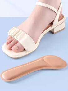 1 Pair Of Seven Cushion Women's Anti-Slip Anti-Odor Insoles Shock-Absorbing Soft And Comfortable Self-Adhesive High-Heeled Shoes Do Not Tire Feet, Shoes Accessories For Women Sandals