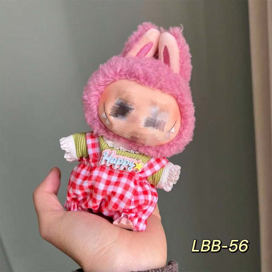 Puppenkleidung Für 17cm Plüschpuppen - Hoodie Set In Lila