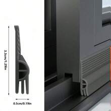 1pc Window Windproof Tape Sliding Window Sealing Strip Plastic Steel Window Gap Plugging Strip Windproof Soundproof Sealing Strip - Multicolor - View 8