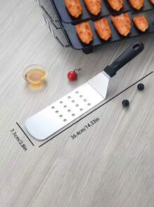 Espátula para bistec de acero inoxidable para barbacoa, tenazas para parrilla Hibachi y tortitas, pala gruesa para servir pizza - Herramientas de cocina - Multicolor - Ver 25