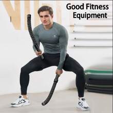 2pcs Portable Grip Non-Slip Fitness Grip Bars, Elastic Strength Training, Physical Non-Slip Fitness Equipment, Battle Rope Fitness Bars, Spring Steel Improvement Strength Workout Bars, Exercise Rope Portable Workout Bars, Fitness Bars For Home Fitness Strength Training Yoga Aid