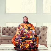 Into The Spider-Verse 60th Anniversary Softest Comfy Throw Blanket For Adults & Kids | Measures 60 X 45 Inches - màu đen - Xem 5