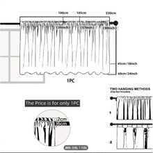 1pc Plum Blossom Lace Sheer Cafe Curtain, Short Curtain For Kitchen Cabinet Window, Decorative Home Use
