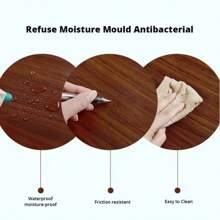1卷/10米逼真木纹修复胶带地板家具翻新粘性踢脚线贴纸家居装饰胶带 - 彩色 - 查看 7