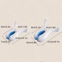 2 piezas Pinzas extra grandes a prueba de viento, pinzas de secado de ropa de uso doméstico de gran resistencia - Multicolor - Ver 3